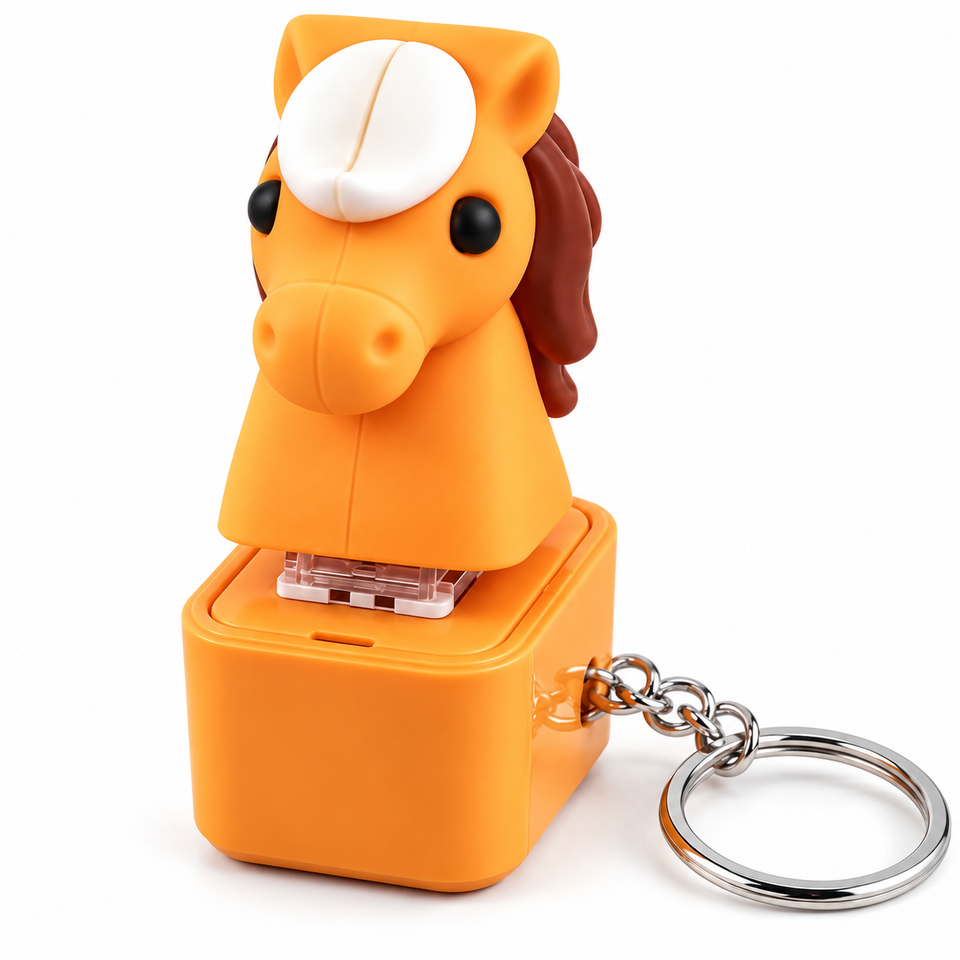 Horse Light & Sound Keychain